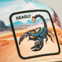 Goorin Bros 🦂 ☠️ "DEADLY SCORPION IN THE ELEMENT" A-Frame Adjustable Trucker Snapback Cap