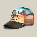 Goorin Bros 🦂 ☠️ "DEADLY SCORPION IN THE ELEMENT" A-Frame Adjustable Trucker Snapback Cap