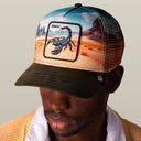 Goorin Bros 🦂 ☠️ "DEADLY SCORPION IN THE ELEMENT" A-Frame Adjustable Trucker Snapback Cap
