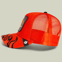 Goorin Bros 🔥 🐆 "BLAZING FLAMES CHEETAH" Blaze Red A-Frame Adjustable Trucker Snapback Cap