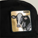 Goorin Bros 💰 🐮 "GOLDEN CASH COW" Black / Gold A-Frame Adjustable Trucker Snapback Cap