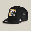 Goorin Bros 💰 🐮 "GOLDEN CASH COW" Black / Gold A-Frame Adjustable Trucker Snapback Cap