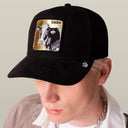 Goorin Bros 💰 🐮 "GOLDEN CASH COW" Black / Gold A-Frame Adjustable Trucker Snapback Cap