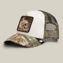 Goorin Bros 🌳 💀 "REALTREE EDGE CANCELLED SKULL" Realtree Camo / White A-Frame Adjustable Trucker Snapback Cap