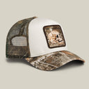 Goorin Bros 🌳 💀 "REALTREE EDGE CANCELLED SKULL" Realtree Camo / White A-Frame Adjustable Trucker Snapback Cap