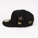 New Era Los Angeles Dodgers "VELCRO ALL OVER PATCHES" Black / Gold 59Fifty Fitted Hat