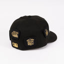 New Era Los Angeles Dodgers "VELCRO ALL OVER PATCHES" Black / Gold 59Fifty Fitted Hat