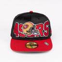 New Era San Francisco 49ers "Satin Helmet" Black / Red 59Fifty Fitted Hat