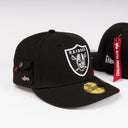 New Era x Alpha Industries Oakland / Las Vegas Raiders "Tactical Pouch" Black 59Fifty Fitted Hat