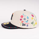 New Era New York Yankees "Latino Heritage Embroidery" Light Grey / Navy 59Fifty Fitted Hat