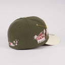 Shoe Club x New Era Exclusive Los Angeles Dodgers 🌸 🫒 🌵 "OLIVE SAKURA CACTI PARK TRAVIS CHERRY BLOSSOM" 59Fifty Fitted Hat + FREE CHAIN PIN