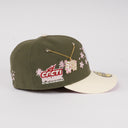 Shoe Club x New Era Exclusive New York Yankees 🌸 🫒 🌵 "OLIVE SAKURA CACTI PARK TRAVIS CHERRY BLOSSOM" 59Fifty Fitted Hat + FREE CHAIN PIN