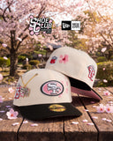 Shoe Club x New Era Exclusive San Francisco 49ers 🌸 "SAKURA CHROME CHERRY BLOSSOM" 59Fifty Fitted Hat + FREE CHAIN PIN