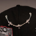 SHOE CLUB SILVER "CHROME" CROSSES CHAIN PIN