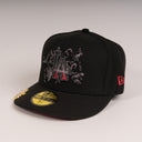 Shoe Club x New Era Exclusive Los Angeles Dodgers "ITACHI CROWS" Black Dark Red 59Fifty Fitted Hat + FREE BRIM CLIP