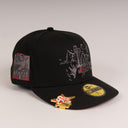 Shoe Club x New Era Exclusive Los Angeles Dodgers "ITACHI CROWS" Black Dark Red 59Fifty Fitted Hat + FREE BRIM CLIP