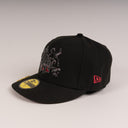 Shoe Club x New Era Exclusive Los Angeles Dodgers "ITACHI CROWS" Black Dark Red 59Fifty Fitted Hat + FREE BRIM CLIP