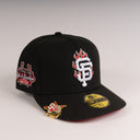 Shoe Club x New Era Exclusive San Francisco Giants "Flames Red/Silver" 59Fifty Fitted Hat + FREE BRIM CLIP