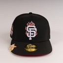 Shoe Club x New Era Exclusive San Francisco Giants "Flames Red/Silver" 59Fifty Fitted Hat + FREE BRIM CLIP