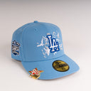 Shoe Club x New Era Exclusive Los Angeles Dodgers "SKY DOVES" 59Fifty Fitted Hat + FREE BRIM CLIP
