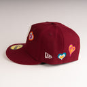 New Era Philadelphia Phillies "CHAINSTITCH HEARTS" 59Fifty Fitted Hat