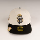 Shoe Club x New Era Exclusive San Francisco Giants "GOLDEN FLAMES" 59Fifty Fitted Hat + FREE BRIM CLIP