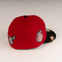 Shoe Club x New Era Exclusive Los Angeles Dodgers "RED SAMURAI JAPANESE KATAKANA LOGO" 59Fifty Fitted Hat + FREE BRIM CLIP