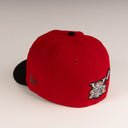 Shoe Club x New Era Exclusive Los Angeles Dodgers "RED SAMURAI JAPANESE KATAKANA LOGO" 59Fifty Fitted Hat + FREE BRIM CLIP