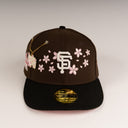 Shoe Club x New Era Exclusive San Francisco Giants 🌸🌵☕ "SAKURA CACTI PARK TRAVIS SCOTT MOCHA CHERRY BLOSSOM" 59Fifty Fitted Hat + FREE CHAIN PIN