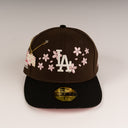 Shoe Club x New Era Exclusive Los Angeles Dodgers 🌸🌵☕ "SAKURA CACTI PARK TRAVIS SCOTT MOCHA CHERRY BLOSSOM" 59Fifty Fitted Hat + FREE CHAIN PIN