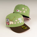 Shoe Club x New Era Exclusive San Francisco Giants 🌸 🍵 "SAKURA MATCHA CHERRY BLOSSOM" 59Fifty Fitted Hat + FREE CHAIN PIN