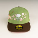 Shoe Club x New Era Exclusive San Francisco Giants 🌸 🍵 "SAKURA MATCHA CHERRY BLOSSOM" 59Fifty Fitted Hat + FREE CHAIN PIN