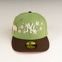 Shoe Club x New Era Exclusive New York Yankees 🌸 🍵 "SAKURA MATCHA CHERRY BLOSSOM" 59Fifty Fitted Hat + FREE CHAIN PIN