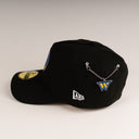 New Era Golden State Warriors "NBA DRAFT ICE RHINESTONES" 59Forty Fitted A-Frame Hat + INCLUDES CHAIN PIN