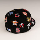 New Era MLB "ALL TEAMS ALL OVER PATCHES" 59Fifty Fitted Hat