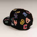 New Era MLB "ALL TEAMS ALL OVER PATCHES" 59Fifty Fitted Hat