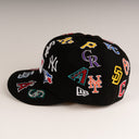 New Era MLB "ALL TEAMS ALL OVER PATCHES" 59Fifty Fitted Hat