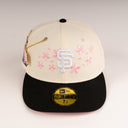 Shoe Club x New Era Exclusive San Francisco Giants 🌸 "CHROME SAKURA CHERRY BLOSSOM" 59Fifty Fitted Hat + FREE CHAIN PIN