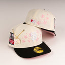 Shoe Club x New Era Exclusive San Francisco Giants 🌸 "CHROME SAKURA CHERRY BLOSSOM" 59Fifty Fitted Hat + FREE CHAIN PIN