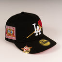 Shoe Club x New Era Exclusive Los Angeles Dodgers 🌹 "ROSE PACK BACK TO BACK CHAMPS" 59Fifty Fitted Hat + FREE BRIM CLIP