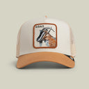 Goorin Bros 👑 🐐 "GOAT TRUCKER" Chalk / White A-Frame Adjustable Trucker Snapback Cap