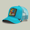 Goorin Bros 💥 🐓 "POP ART COCK" Cyan Blue A-Frame Adjustable Trucker Snapback Cap