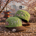 Shoe Club x New Era Exclusive San Francisco Giants "MATCHA SAKURA CHERRY BLOSSOM KATAKANA" 59Fifty Fitted Hat + FREE BRIM CLIP